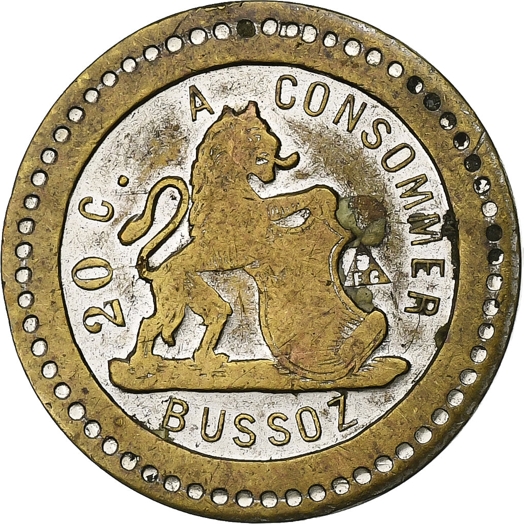 France, Token, 20 Centimes à Consommer, Copper, AU(55-58)