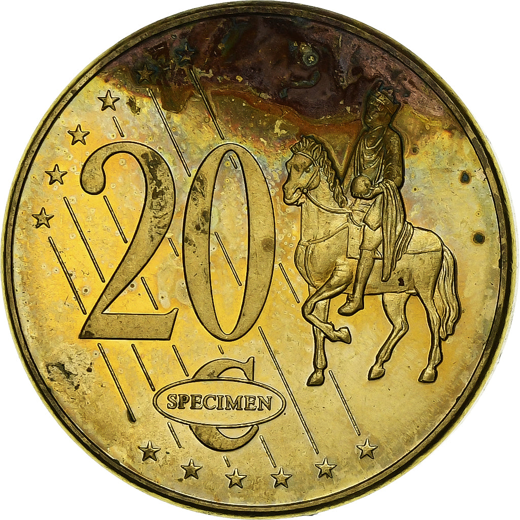 Danemark, 20 Euro Cent, unofficial private coin, 2003, Laiton, TTB