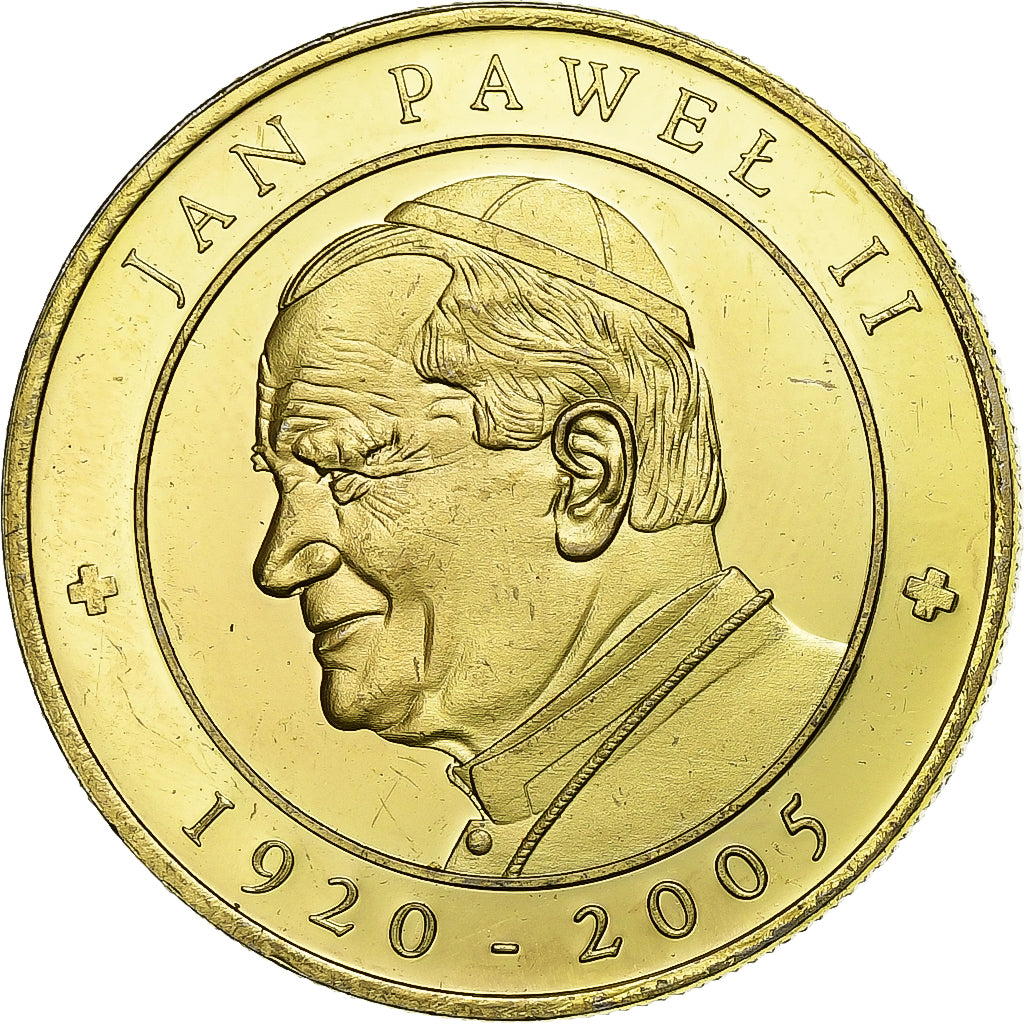 Polonia, zeton, Ioannes Paulus II - Salt Mines Wieliczka, Latón, EBC