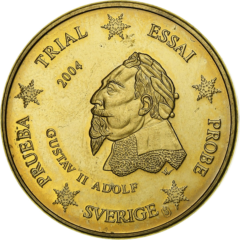 Suède, 20 Euro Cent, unofficial private coin, 2004, Laiton, SUP