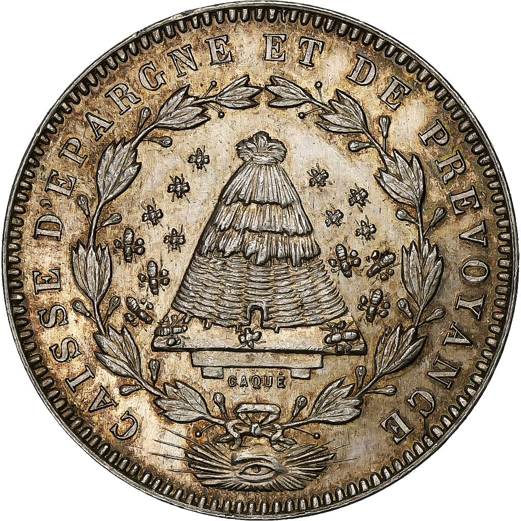 Frankrijk, Token, Caisse d'Épargne d'Angers, Zilver, Caqué, UNC-