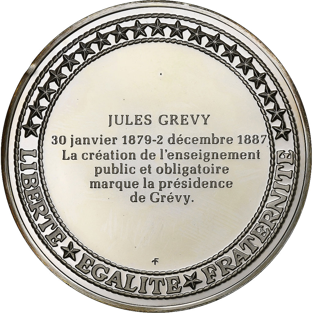 Francia, medaglia, Les Présidents de la République, Jules Grévy, Argento, SPL