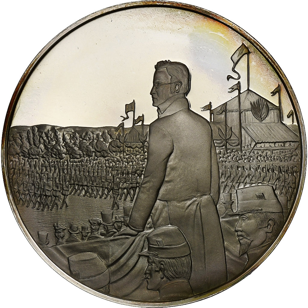 France, Medal, Les Présidents de la République, Adolphe Thiers, Silver, MS(63)