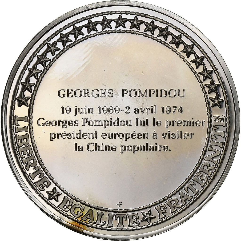 France, Medal, Les Présidents de la République, Georges Pompidou, Silver