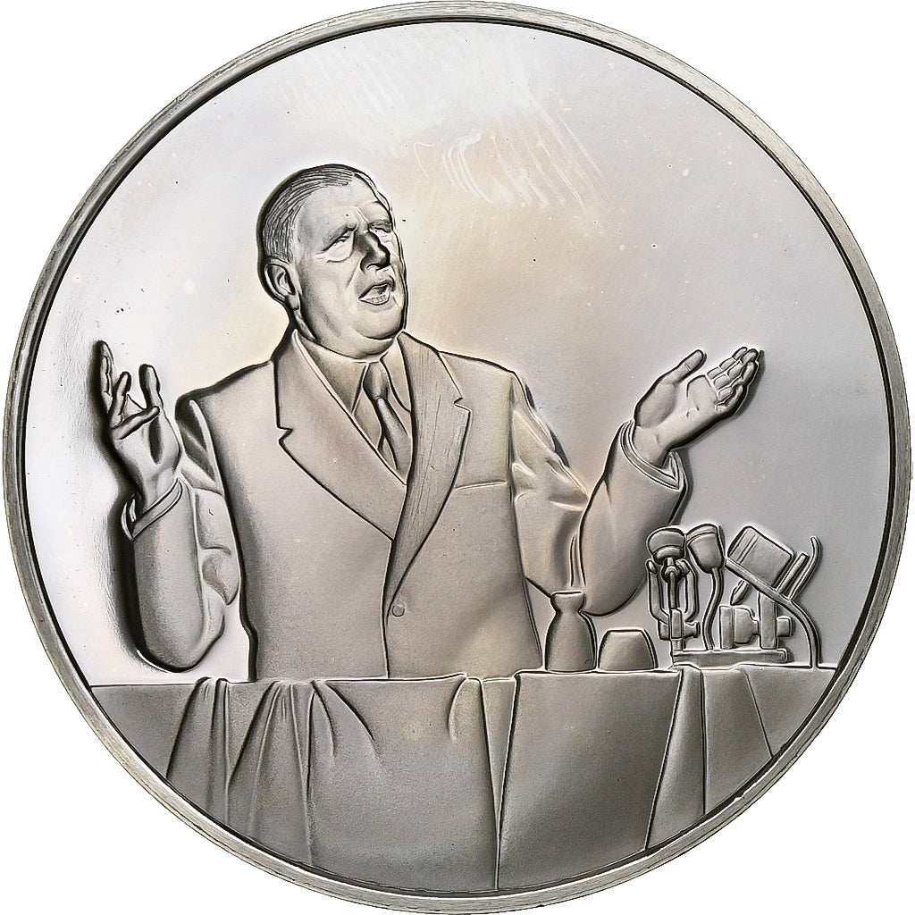 France Medal Les Présidents de la République Charles De Gaulle Silver ...