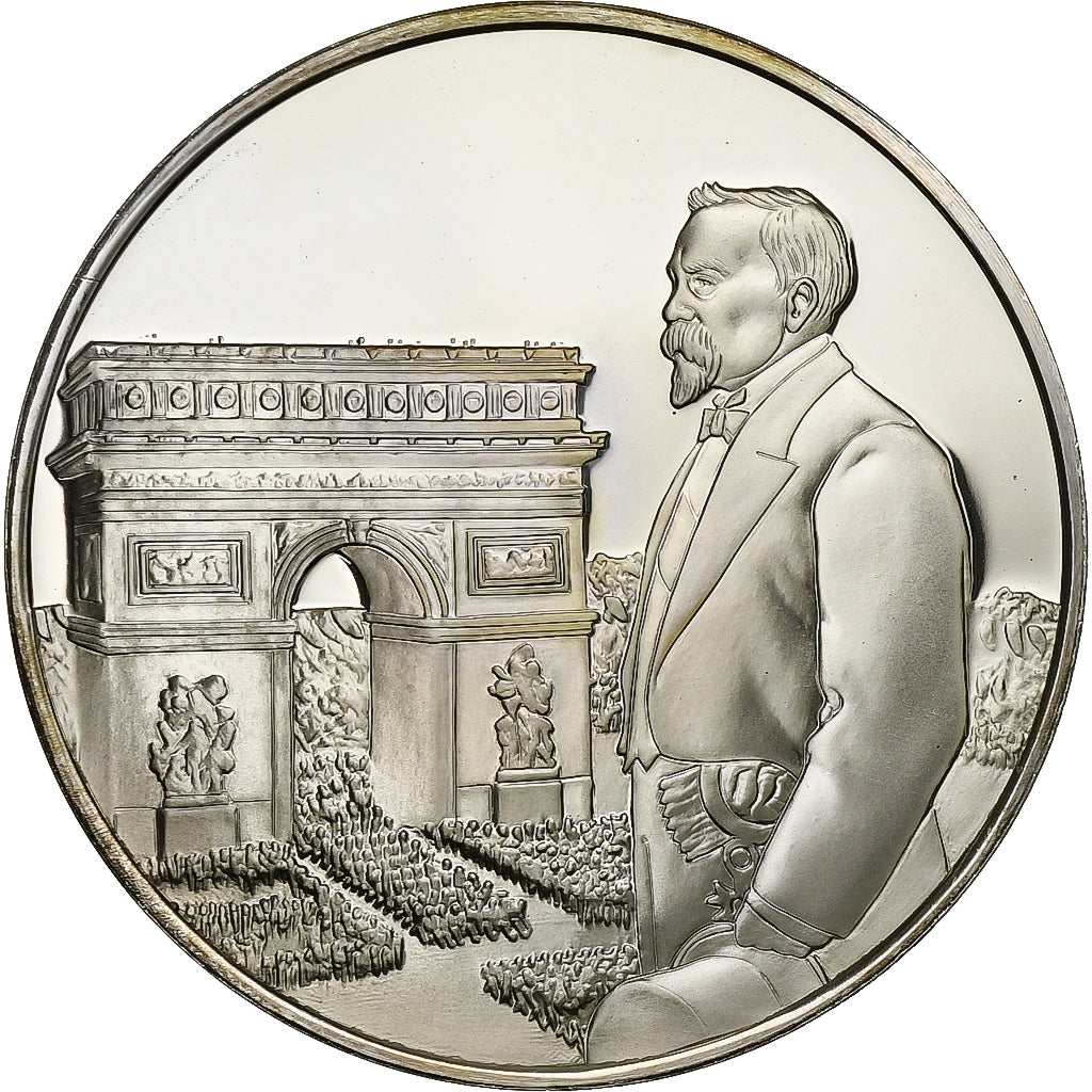 Francia, medalla, Les Présidents de la République, Raymond Poincaré, Plata
