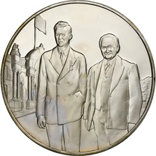 Francia, medaglia, Les Présidents de la République, Gaston Doumergue, Argento