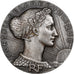 France, Medal, Conseil de la République, dixième anniversaire, 1956, Silver