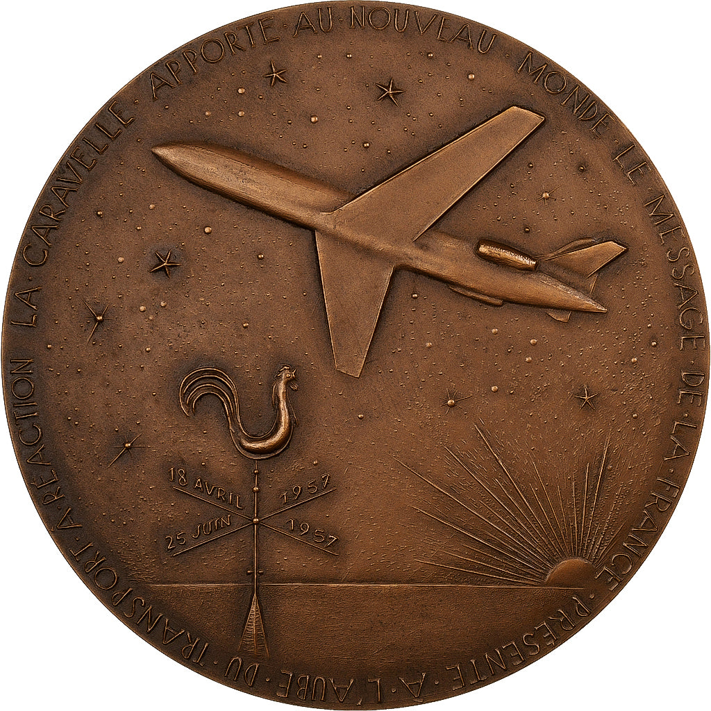 Frankreich, Medaille, La Caravelle, Bronze, Joly, UNZ