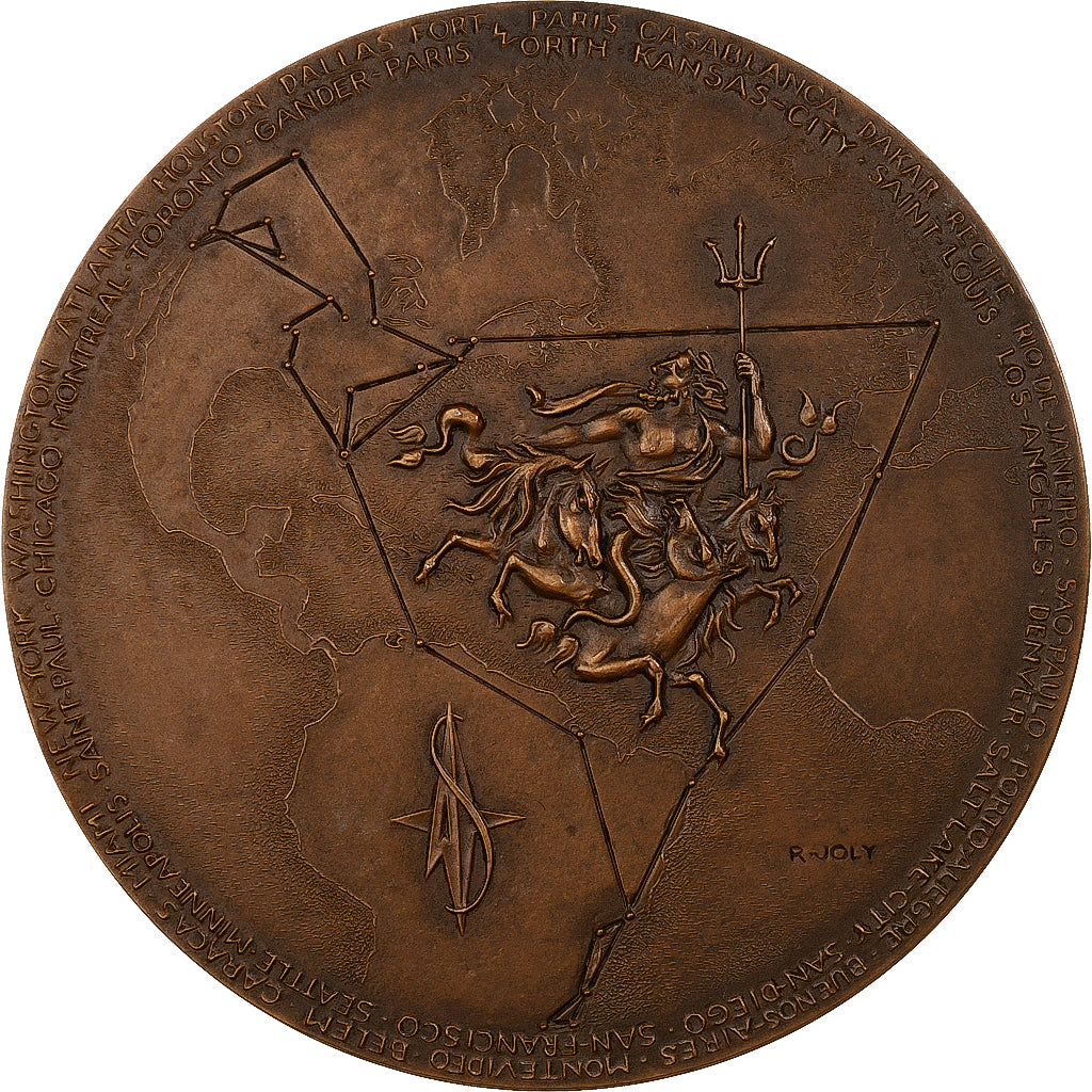Frankreich, Medaille, La Caravelle, Bronze, Joly, UNZ