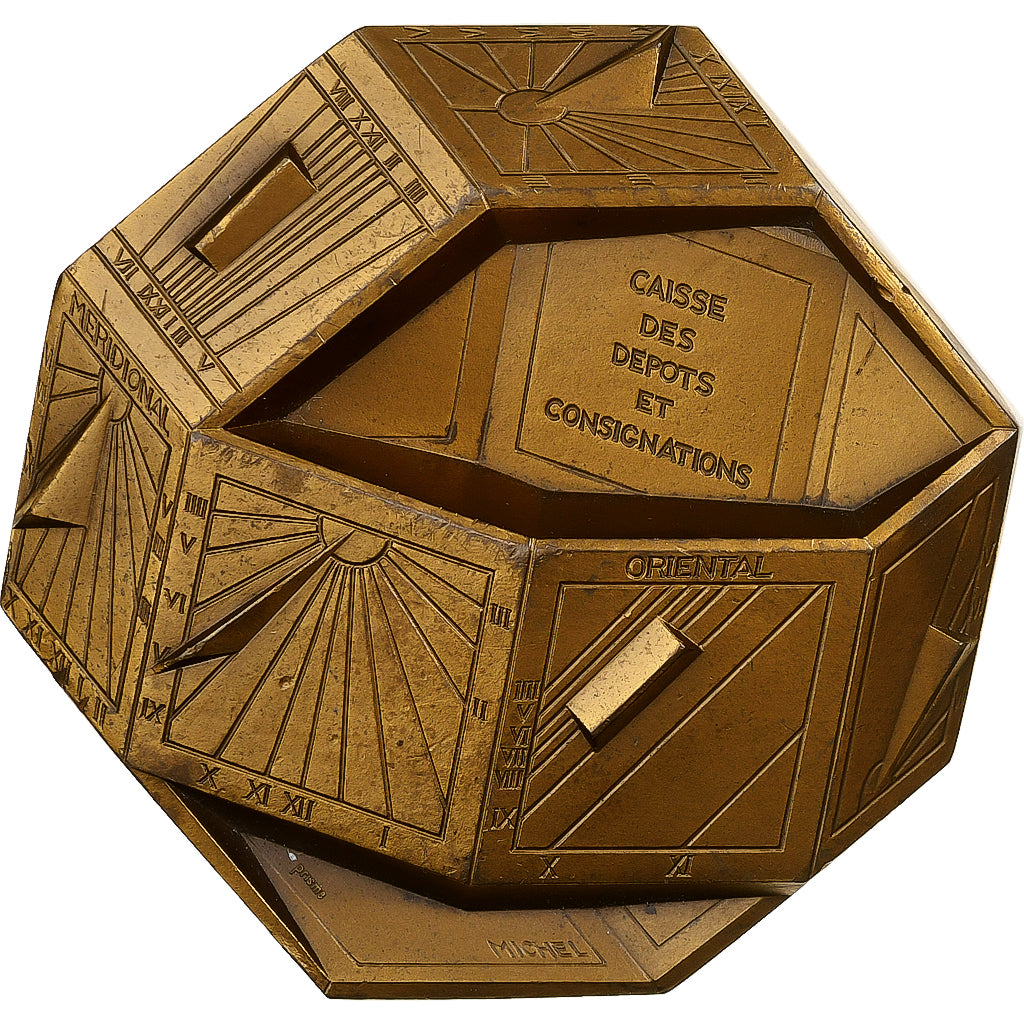 France, Medal, Caisse des Dépôts et Consignations, 1981, Bronze, Michel