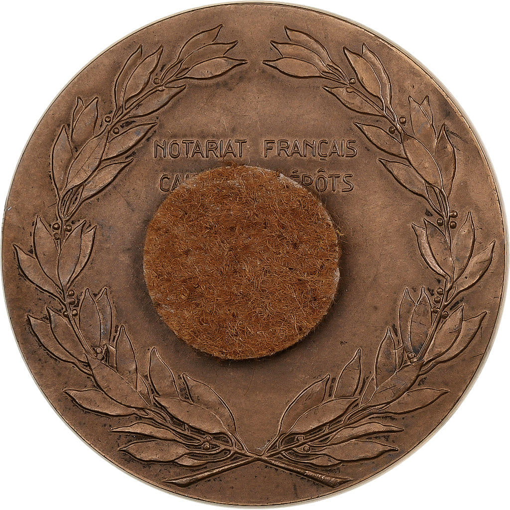 France, Médaille, Notariat Français, Caisse des Dépots, Loisel, 1976, Bronze