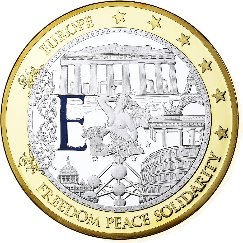 France, Medal, Géants Euro, Copper Clad Brass, MS(63)