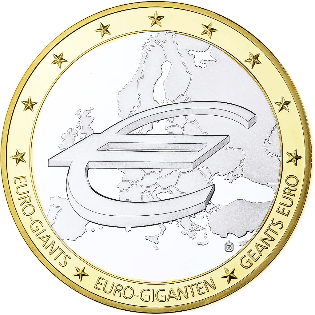 France, Medal, Géants Euro, Copper Clad Brass, MS(63)