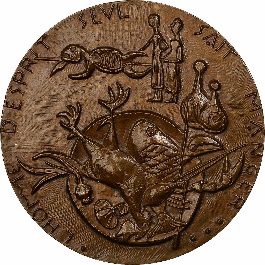 Francia, medalla, La Gastronomie, 1973, Bronce, Charpentier, EBC