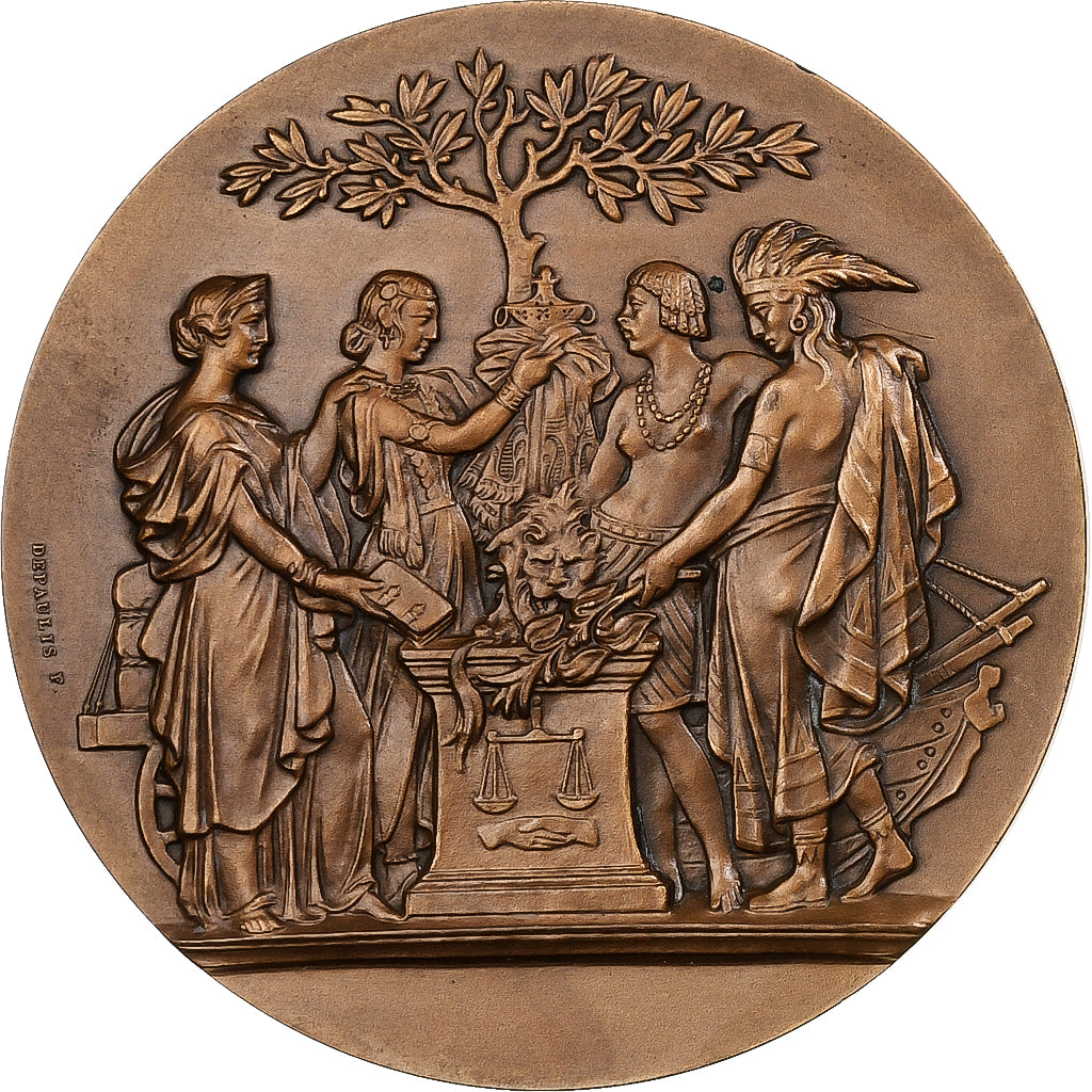 France, Médaille, Inauguration de l'école nationale des douanes, 1950, Bronze