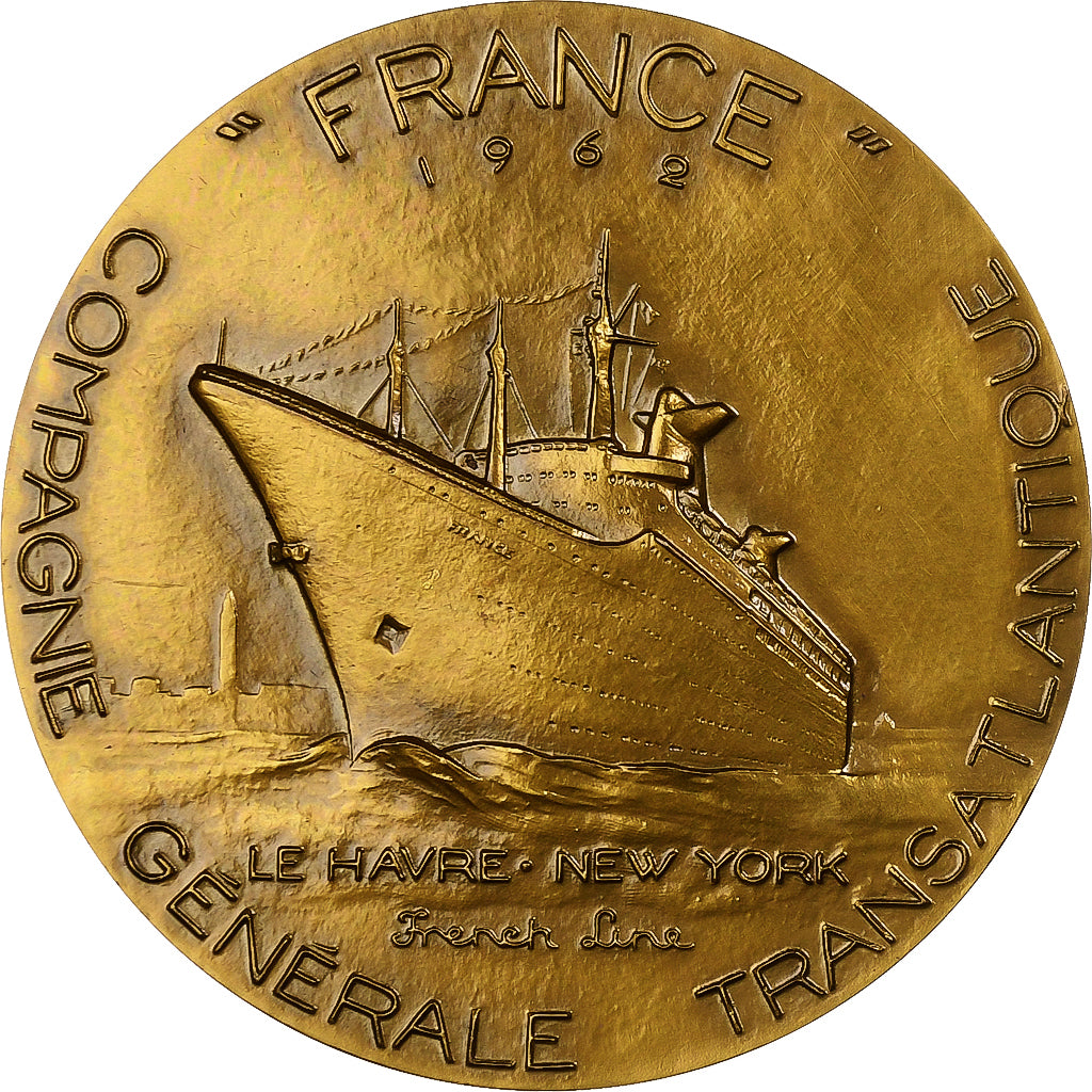 Frankreich, Medaille, Compagnie Générale Transatlantique, France, 1962