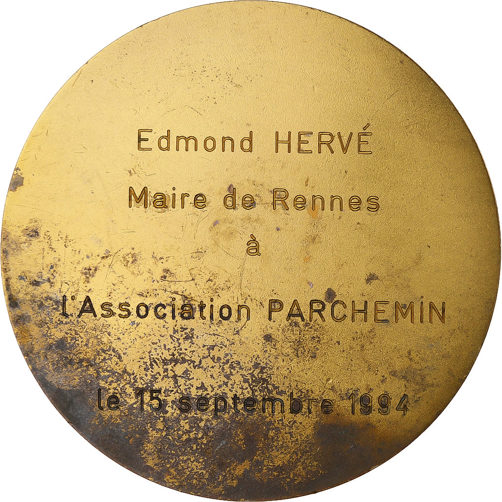 Francia, medaglia, Mairie de Rennes, 1994, Bronzo, Pichard, BB+