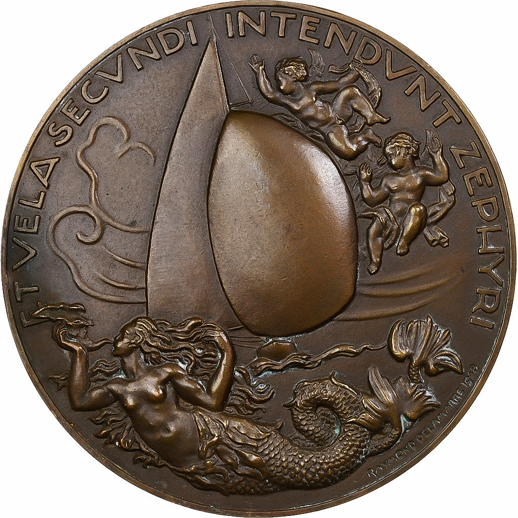 Francia, medaglia, Yachting, Sirènes, Anges, 1969, Bronzo, Delamarre, BB+