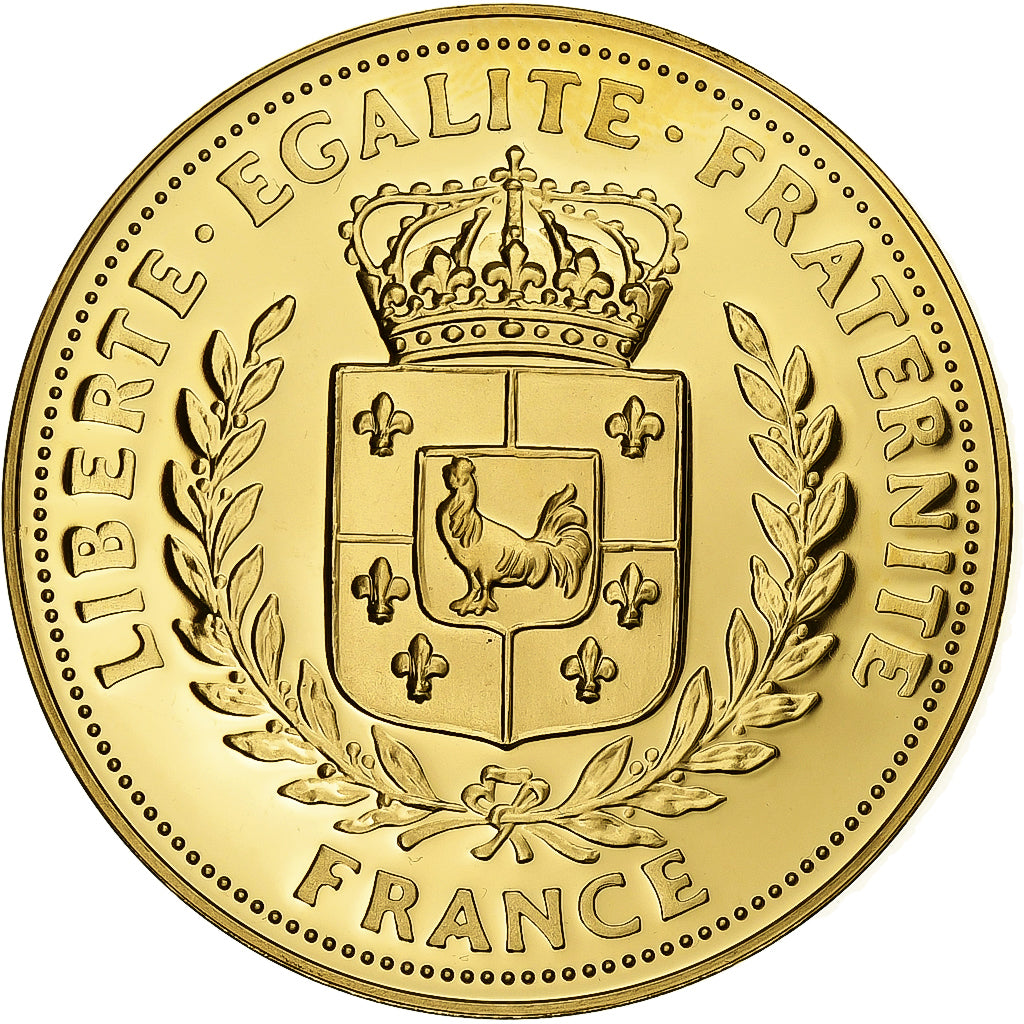 France, Medal, Napoléon Bonaparte, Gilt steel, MS(63)