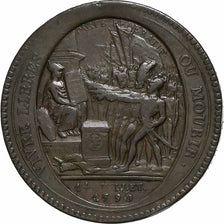 France, Médaille, Monneron de 5 Sols au serment, 1792, Bronze, TTB+