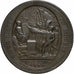 France, Médaille, Monneron de 5 Sols au serment, 1792, Bronze, TTB+