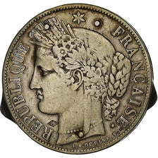 France, 5 Francs, 1851, Paris, "Couteau suisse", Argent, TTB, KM:96