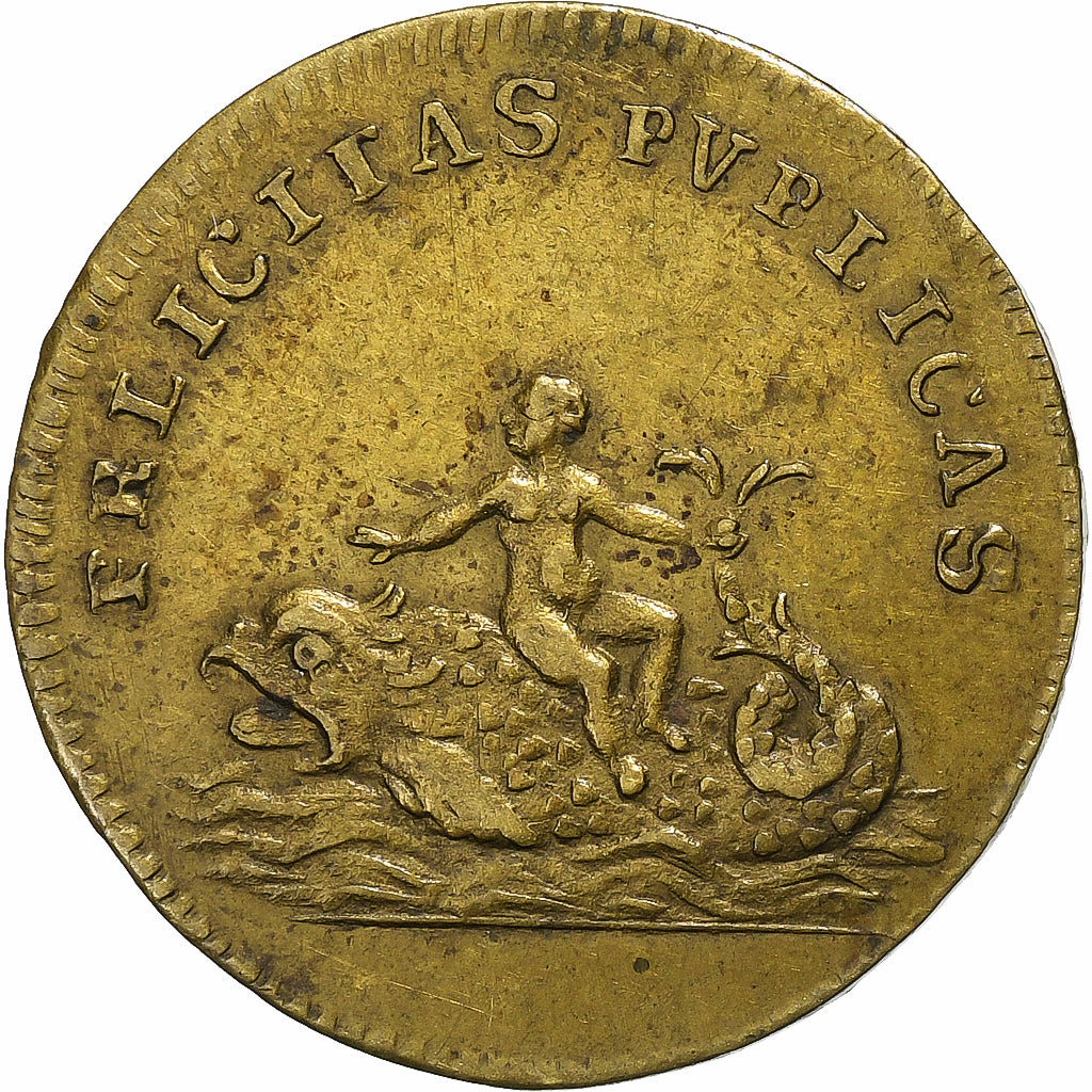 Frankreich, betaalpenning, Louis XVI, Le Dauphin Louis XVII, Messing, SS+