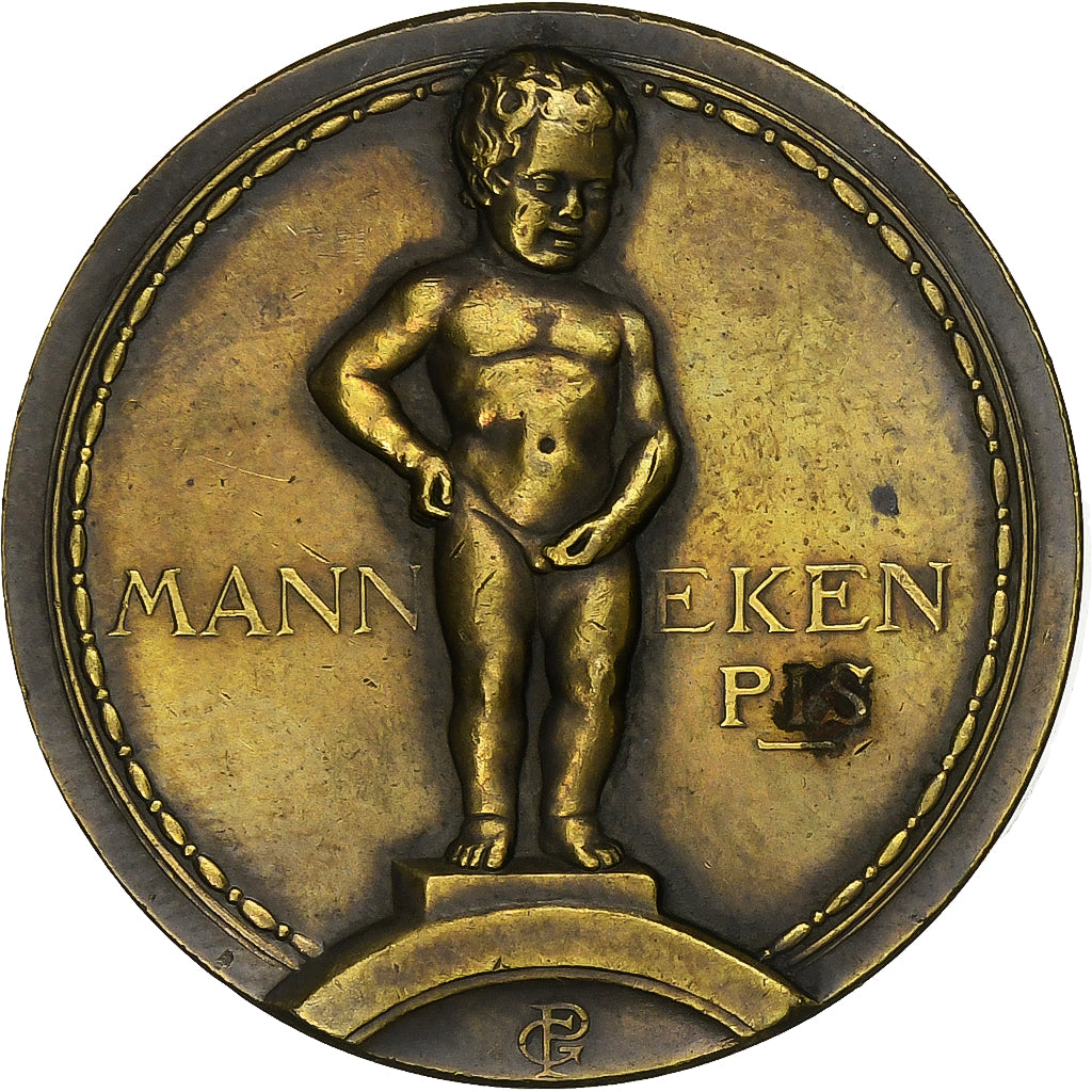Belgien, Medaille, Manneken Pis, Exposition Universelle de Bruxelles, 1935