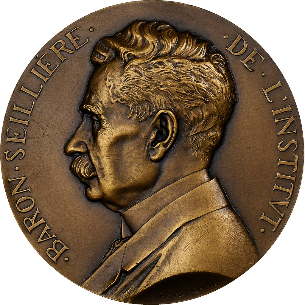 France, Medal, Baron Seilliére, 1939, Bronze, Prud'homme.G, AU(50-53)