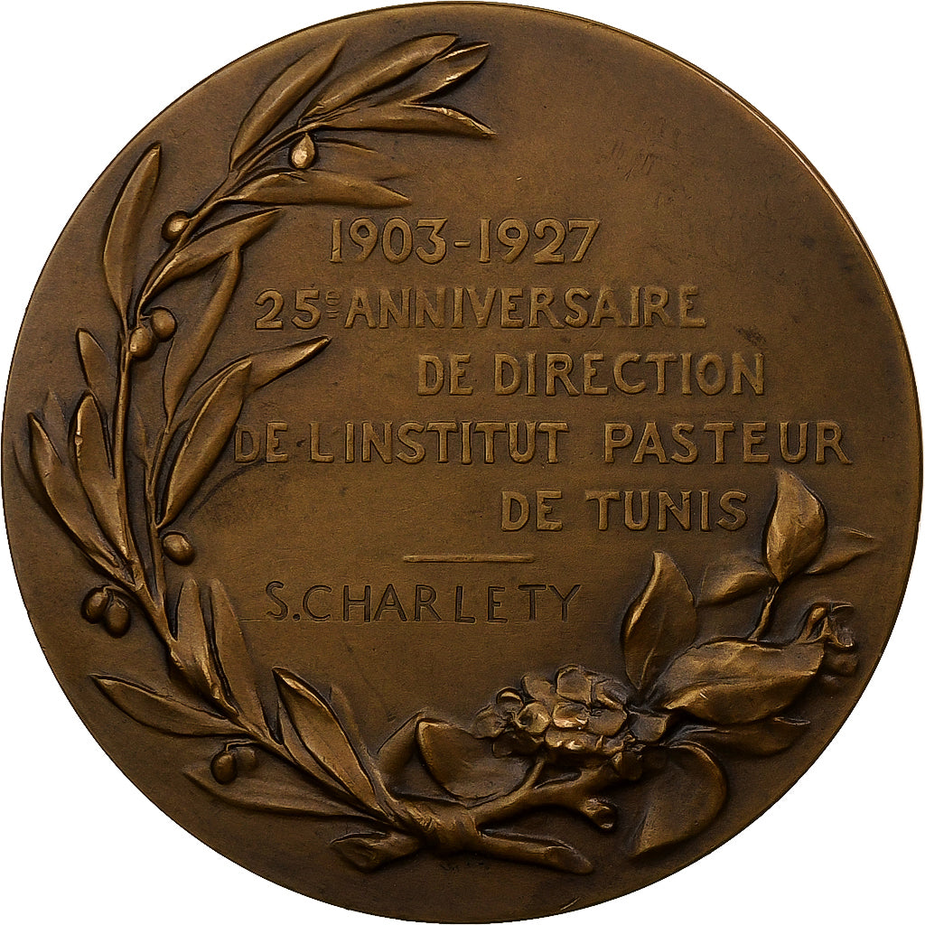 France, Médaille, Charles Nicolle, Institut Pasteur de Tunis, Bronze, Maillart