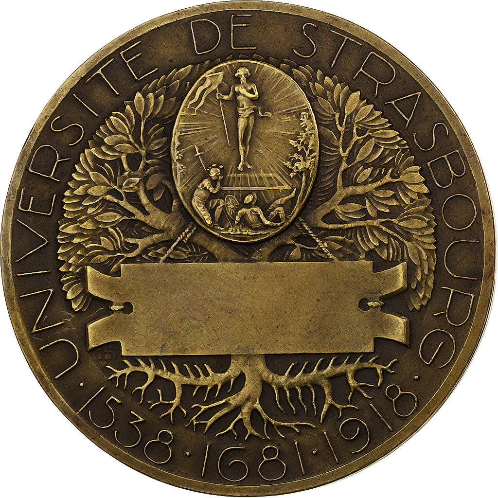 France, Medal, Université de Strasbourg, Copper, Dropsy, EF(40-45)