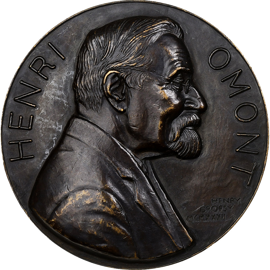 Frankreich, Medaille, Henri Omont, 1932, Bronze, Dropsy, SS