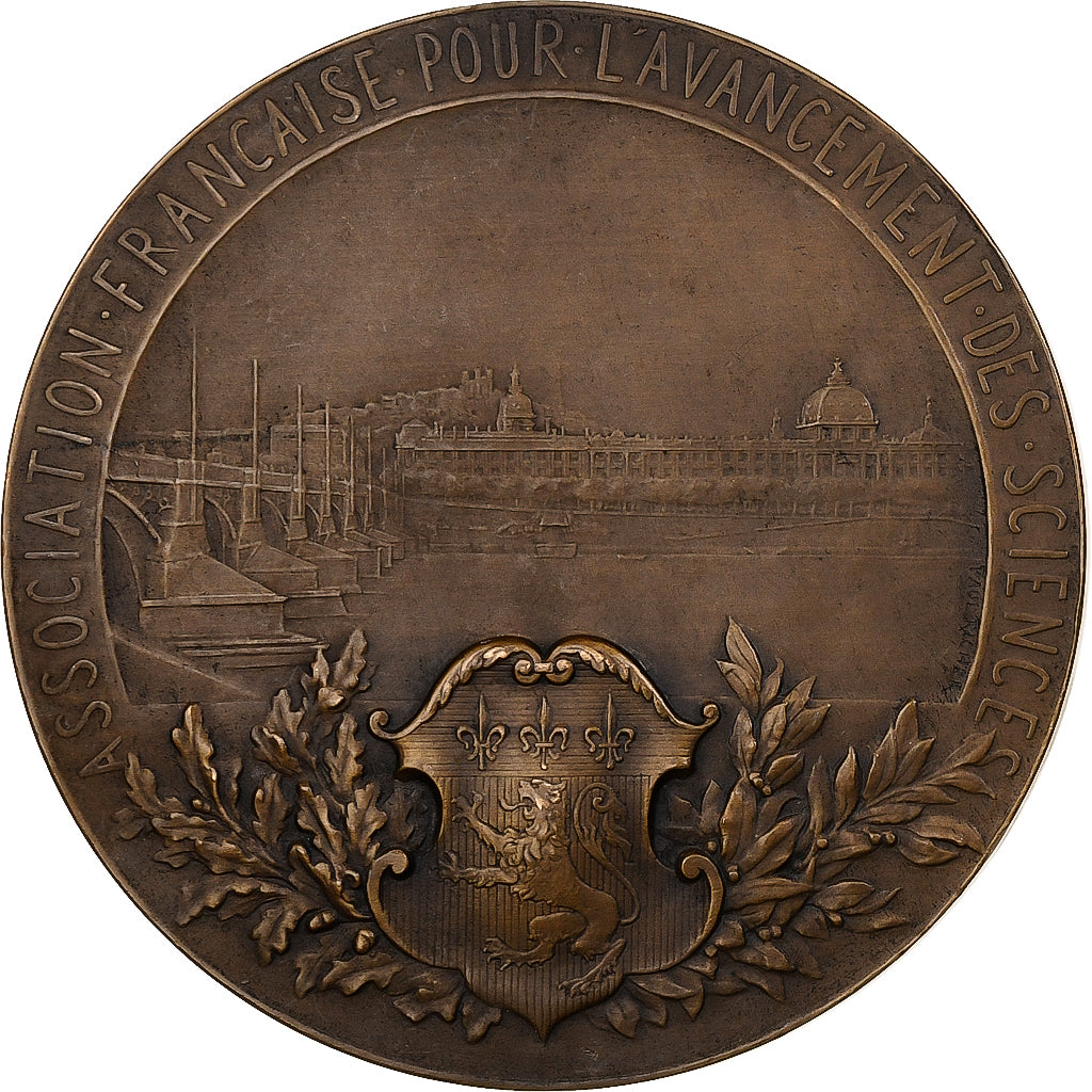 France, Medal, XXXVème Congrès , Lyon, 1906, Bronze, Paul Richer, AU(50-53)
