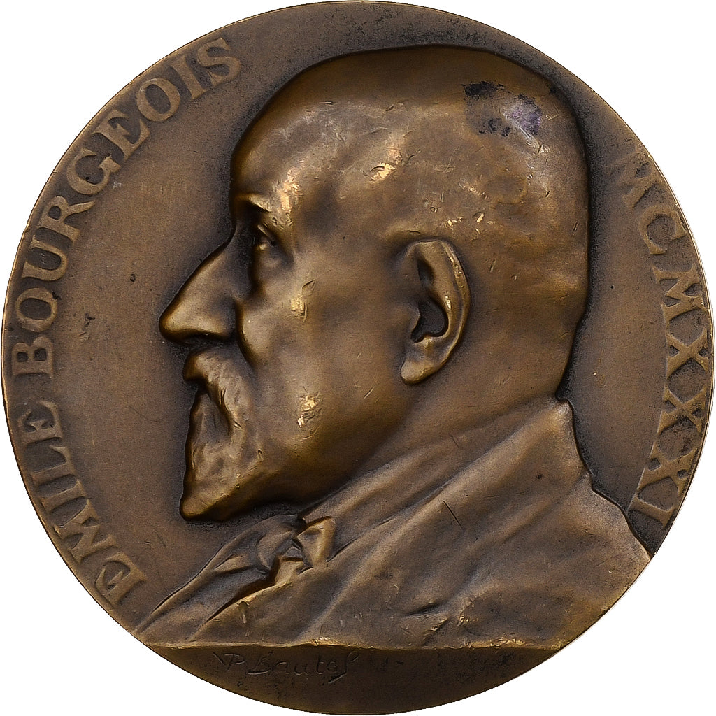 France, Medal, Emile Bourgeois, 1931, Bronze, Dautel, EF(40-45)
