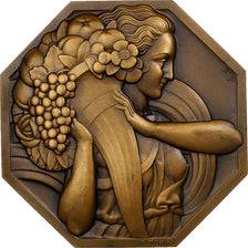 France, Medal, Société générale alsacienne de banque, 1931, Bronze, Turin