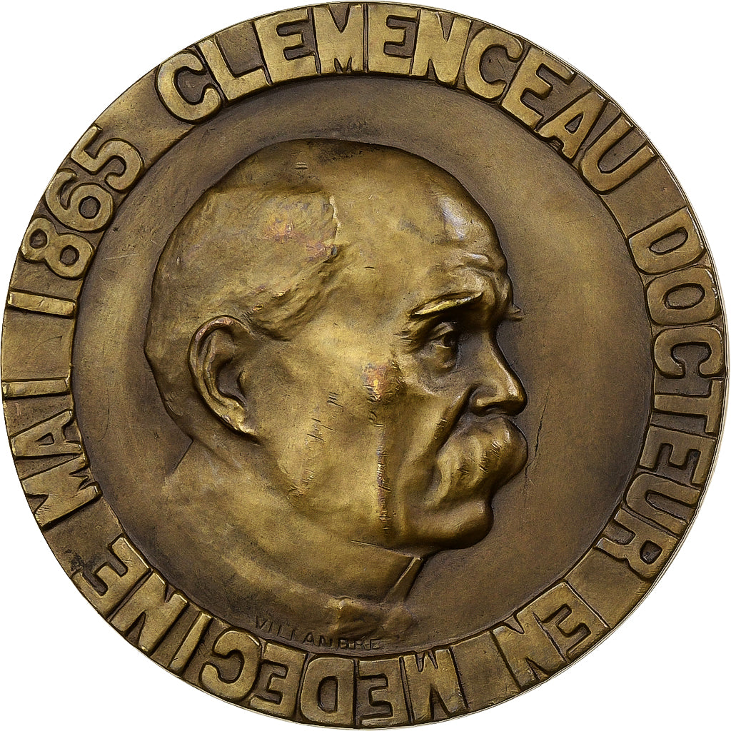 France, Médaille, Clémenceau, Docteur en Médecine, Jubilé Médical, 1933
