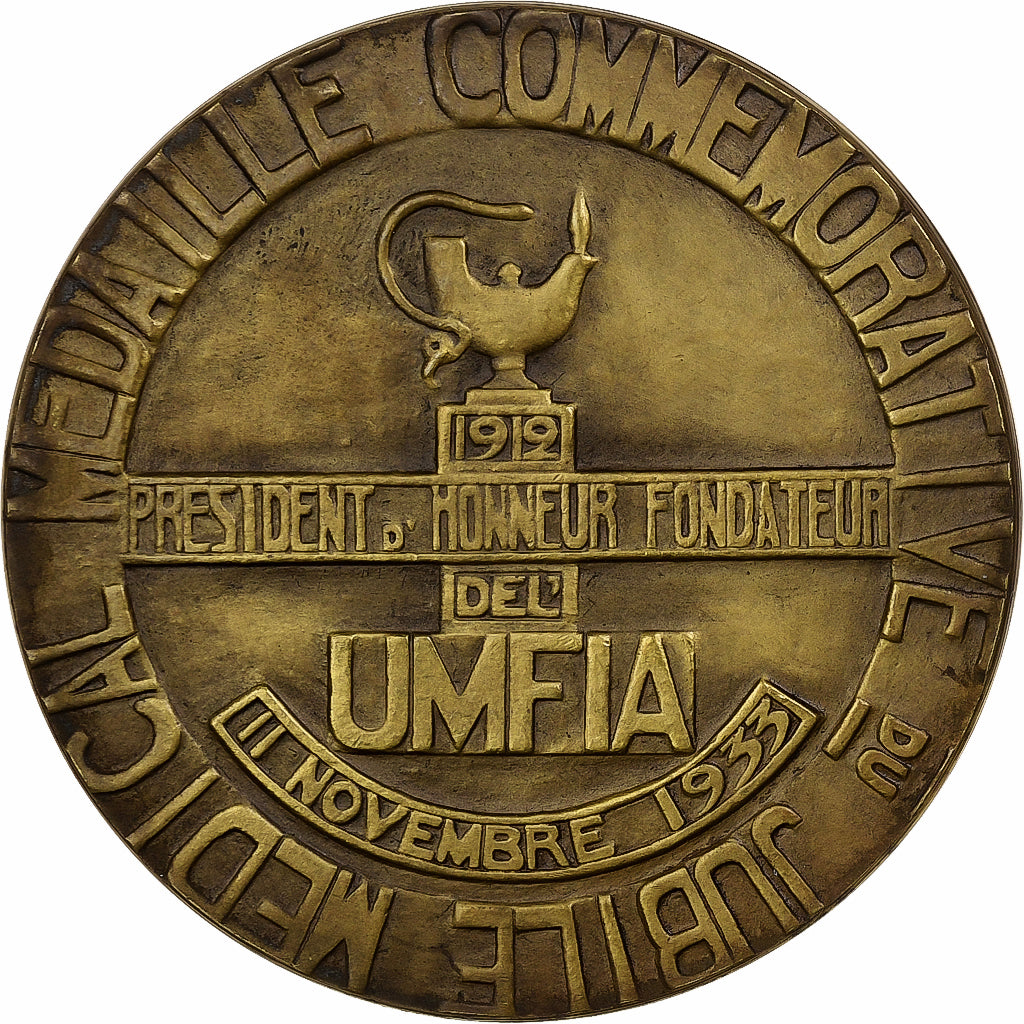 France, Médaille, Clémenceau, Docteur en Médecine, Jubilé Médical, 1933