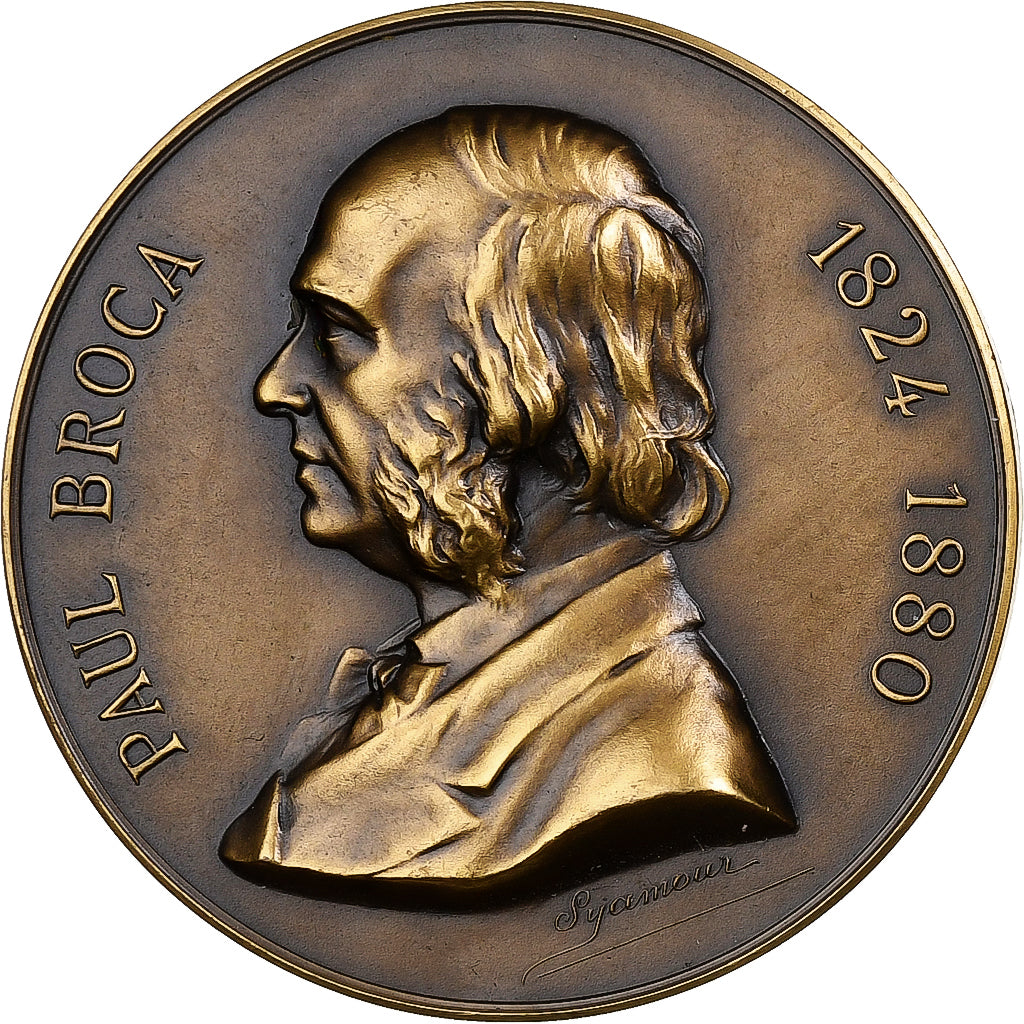 França, medalha, Société d'anthropologie de Paris, Bronze, AU(55-58)