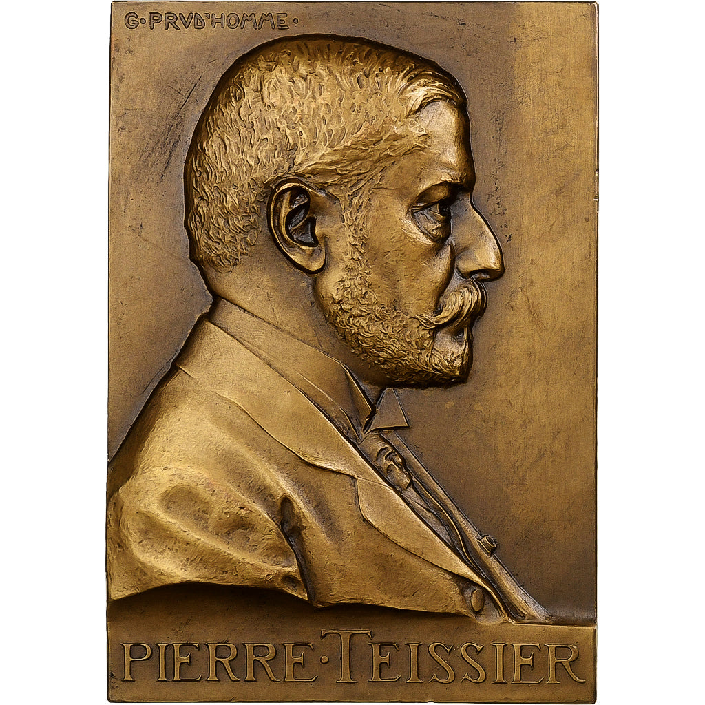Frankrijk, Medaille, Pierre Teissier, Bronzen, Prud'homme.G, PR
