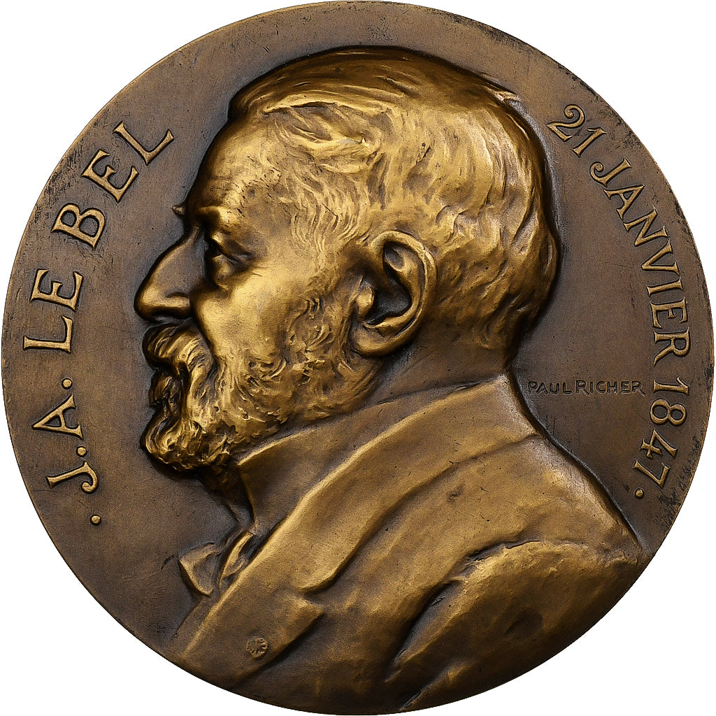 Frankreich, Medaille, Joseph Achille Le Bel, Bronze, Paul Richer, VZ