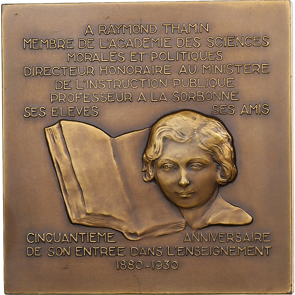 Frankreich, Medaille, Enseignement, Raymond Thamin, Académie des Sciences