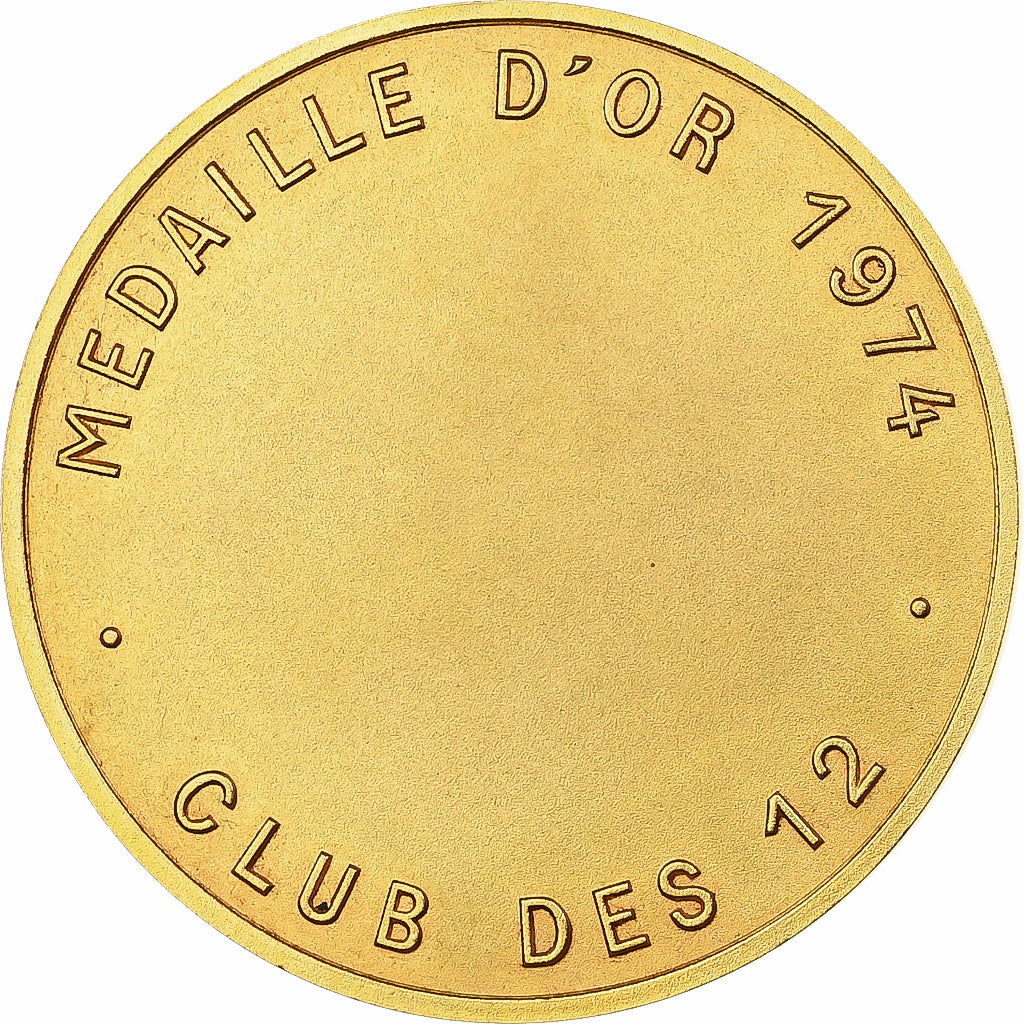 Francia, medalla, Club des 12 - Médaille d'or 1974, 1974, Bronce, EBC