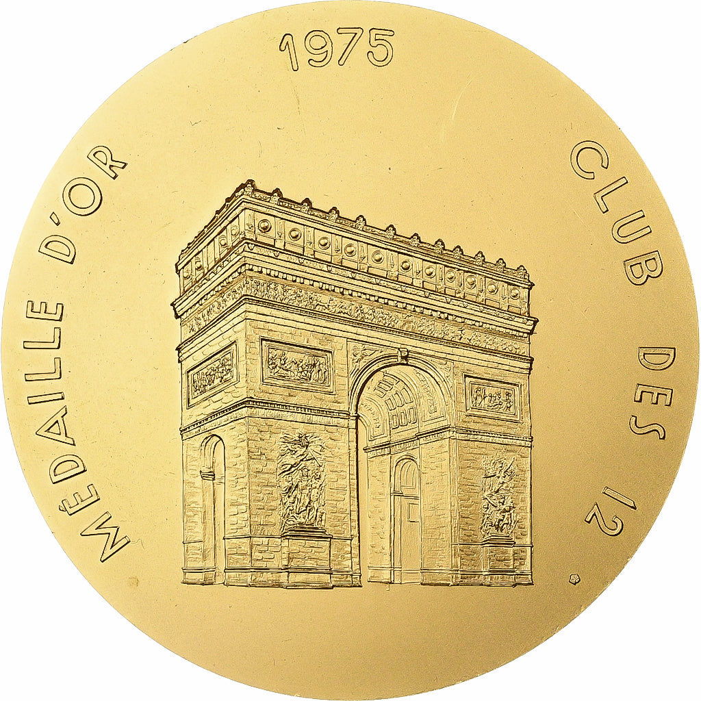 Francia, medalla, Club des 12 - Médaille d'or 1975, 1975, Bronce, EBC