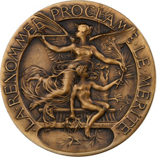 França, medalha, La Renommée proclame le Mérite, Bronze, Naudé, AU(55-58)