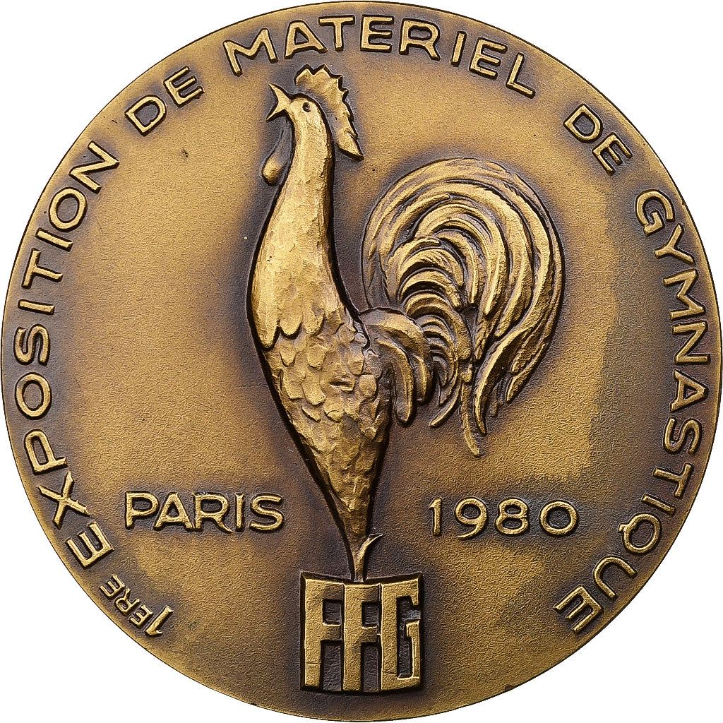 France, Medal, Exposition de matériel de gymnastique, 1980, Bronze, AU(55-58)