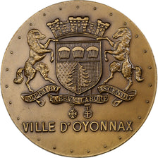 Francja, medal, Ville d'Oyonnax, 1988, Brązowy, AU(55-58)