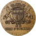Francja, medal, Ville d'Oyonnax, 1988, Brązowy, AU(55-58)
