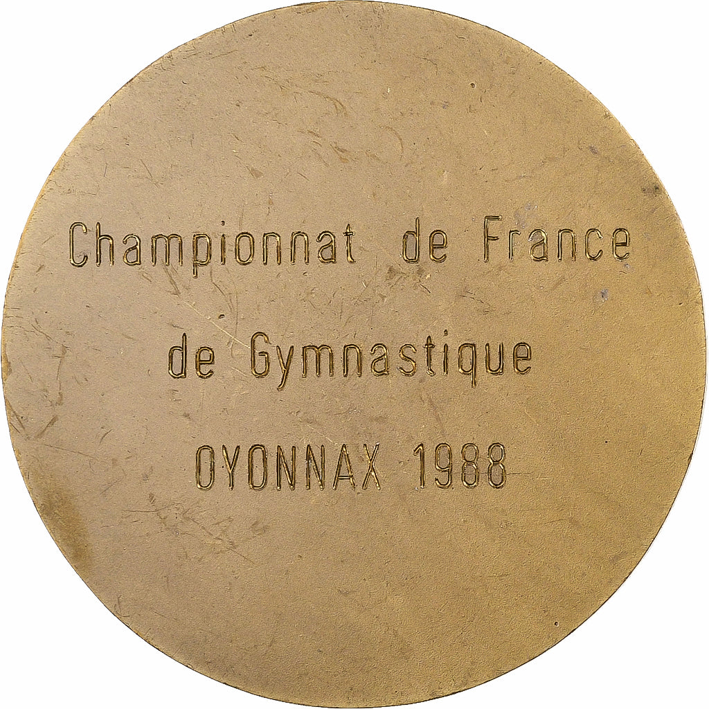 Francja, medal, Ville d'Oyonnax, 1988, Brązowy, AU(55-58)
