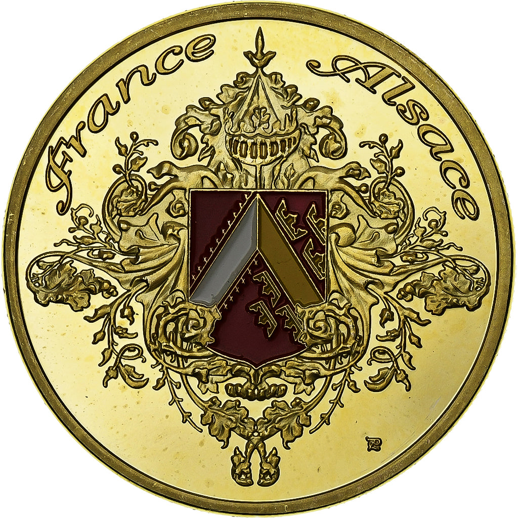 Francia, ficha, Alsace - La cigogne d'Alsace, Rame-nichel-alluminio, SPL-
